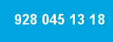 928 045 13 18 928 045 13 18